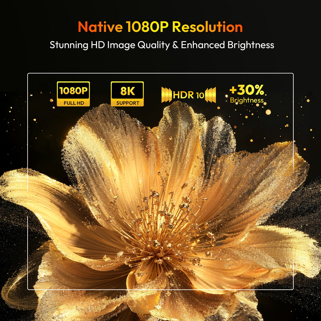 Proyector | Proyector XGODY Android 14, Decodificación Full HD 8K, Gimbal A6Pro Local 1080P, 550 ANSI Lúmenes, Autofocus y Corrección Keystone