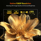 Proyector | Proyector XGODY Android 14, Decodificación Full HD 8K, Gimbal A6Pro Local 1080P, 550 ANSI Lúmenes, Autofocus y Corrección Keystone