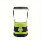 Una linterna portátil que ofrece 1500 lúmenes, con cuatro modos de iluminación, un reflector ajustable y diseñada como una luz de emergencia a pilas ideal para balcones, patios de pared, jardines y cortes de energía, pero no incluye una batería.