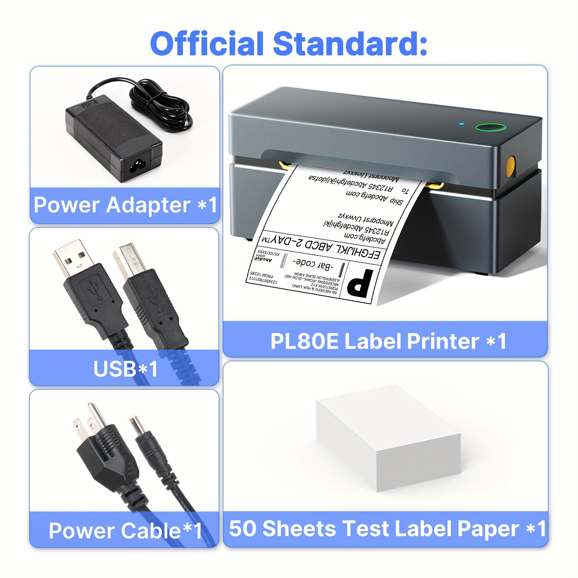 Impresora de etiquetas | Impresora de Etiquetas Térmica Portátil PL80EB Compatible con Smartphones y PCs, Compacta y Sin Tinta, Ideal para Envíos