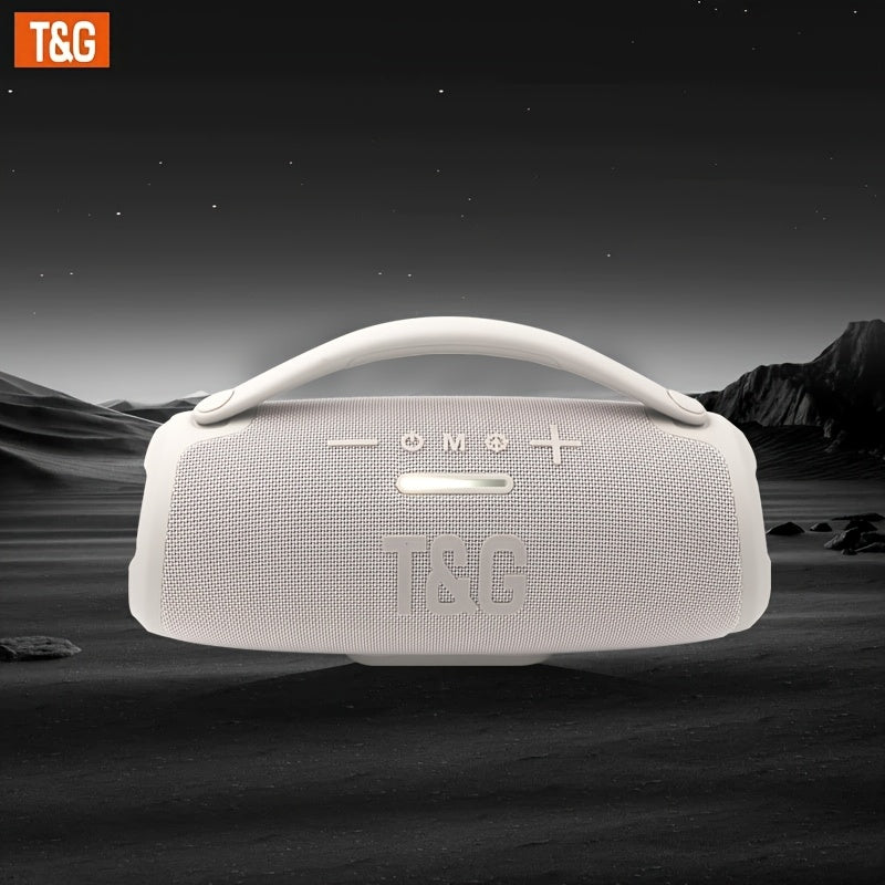 Altavoz Inalámbrico TG de 30W, Altavoz Portátil con Sonido Envolvente de Subwoofer, IPX5, Carga USB, Tipo-C, Tarjeta TF/Unidad Flash USB/Aux, Soporte para Teléfono Móvil/Tablet/Computadora, Camping al Aire Libre y Cine en Casa con Pantalla LED, 3000Mah