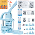 VEVOR Máquina para Hacer Botones, 1/1.25/2.28 pulgadas (25/32/58mm) 3 EN 1, Máquina para Poner Pines, 300 Piezas para Botones, Máquina para Hacer Botones con Libro Mágico de Panda, Kit de Prensa de Punzonado con Mango de Arco Ergonómico, Para Regalos DIY