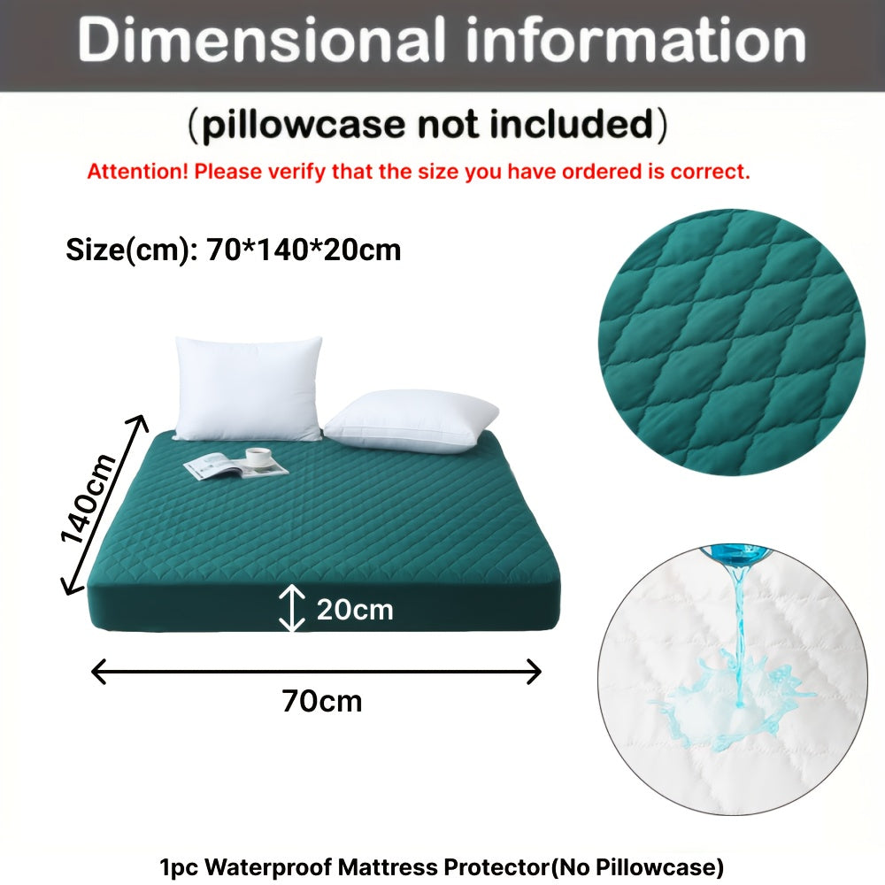 1pc Protector de Colchón Acolchado y Engrosado Impermeable - Funda de Colchón Ultra Suave y Cómoda, Adecuada para Dormitorios, Residencias, Decoración de Habitaciones, Habitaciones de Invitados y Hoteles (Excluyendo Fundas de Almohada)