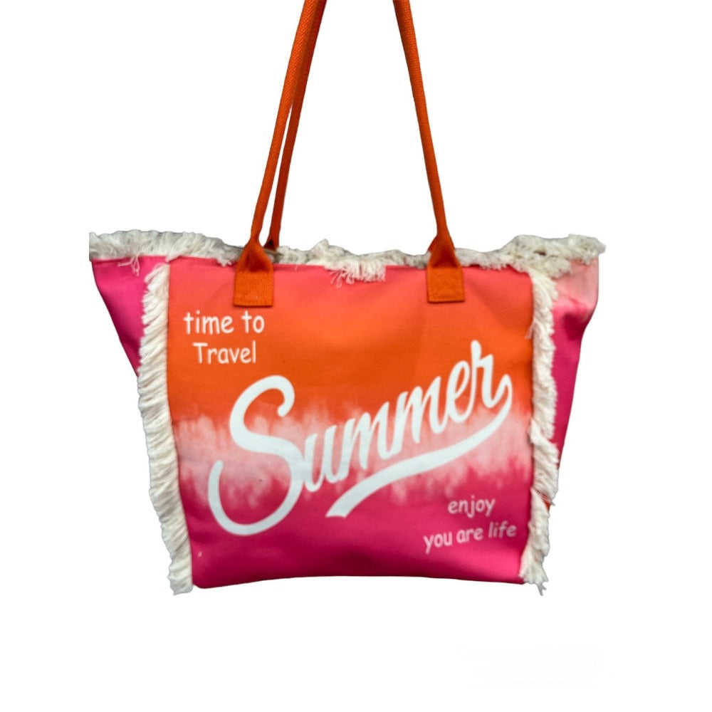 MEJORADA Bolso de Playa o piscina Grande - Diseño Verano, Ligera y Espaciosa (55x35x20 cm), TOTE BAG, Disponible en 6 Colores, Ideal para Viajes y Vacaciones