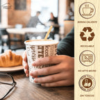 Vasos Cafe Desechables - Vasos Cartón Para Llevar Bebidas Calientes en Hostelería, Eventos y Catering - LAN&LAN