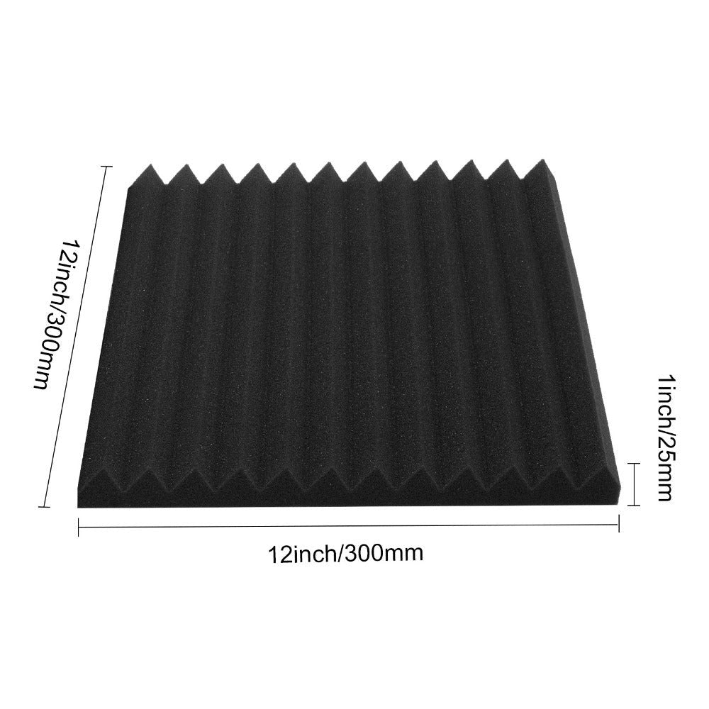 Paneles de Espuma Acústica VEVOR 80 Piezas 12 x 12 x 1 Pulgadas para Paredes y Techos de Estudio