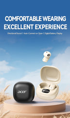 Auriculares Bluetooth | ["Acer Oficial Original"] Auriculares Inalámbricos TWS Bajos Profundos Estéreo + Reducción de Ruido en Llamadas, Batería