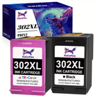 2 Paquetes Compatibles HP 302XL HP 302 Multipack Cartucho de Impresora para HP DeskJet 1110, DeskJet 2130 3630 3636 3639, OfficeJet 3830 3831 3833, OfficeJet 4520 4525 4527 4650 4652 4655 5230, Envy 4520 4525