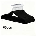 60 Paquete de Perchas de Terciopelo , Ganchos Giratorios Antideslizantes de Alta Resistencia, Ahorrador de Espacio y Duraderos para Trajes, Abrigos, Prendas - Organización de Armario, Perchas para Ropa