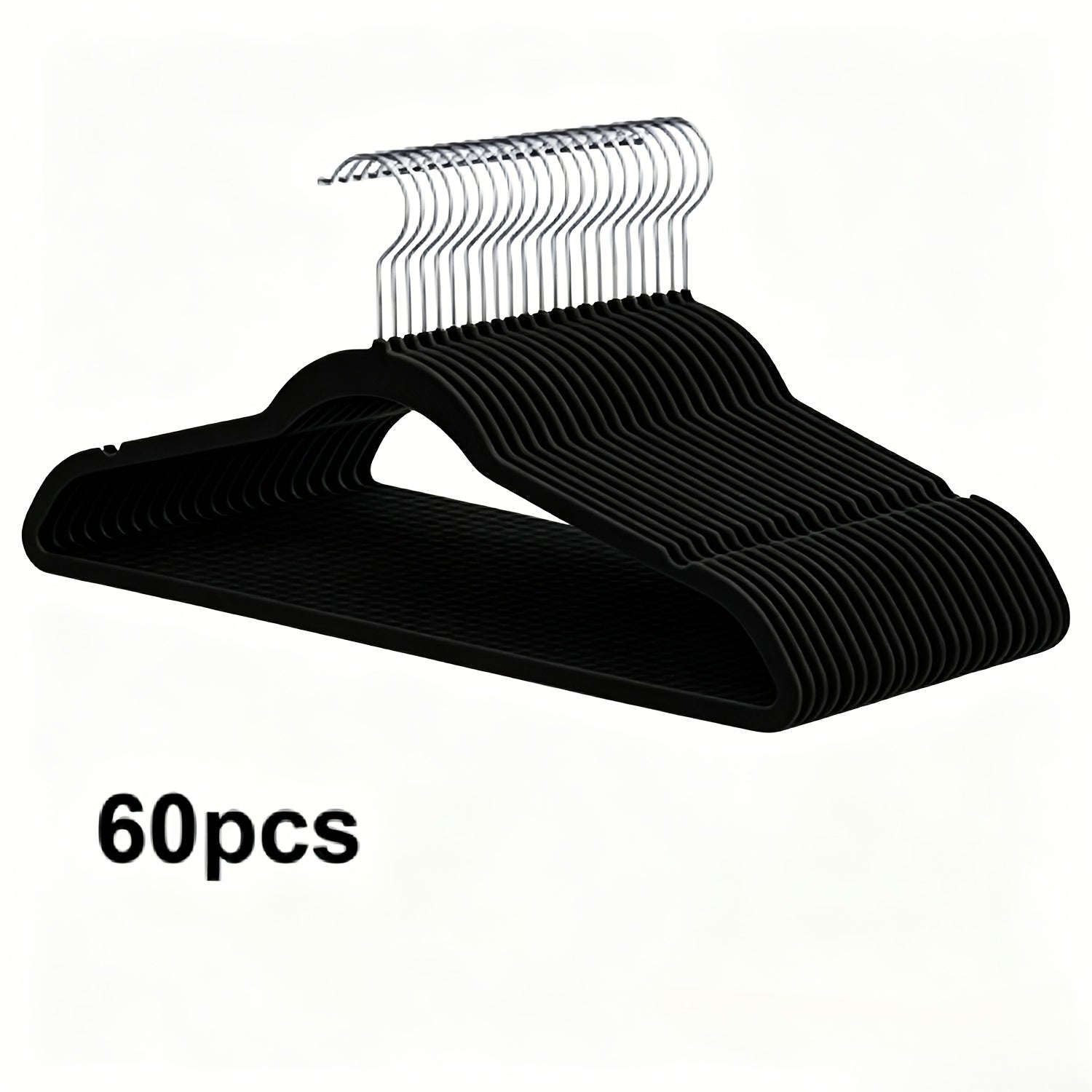 60 Paquete de Perchas de Terciopelo , Ganchos Giratorios Antideslizantes de Alta Resistencia, Ahorrador de Espacio y Duraderos para Trajes, Abrigos, Prendas - Organización de Armario, Perchas para Ropa