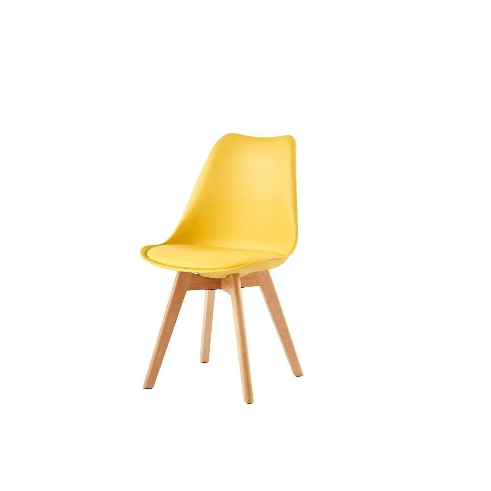 Sillas de comedor MCC Direct en juego de 4 piezas, sillas de cocina, sillas de oficina, silla de concha de diseño, "Eva" disponible en 7 colores de moda