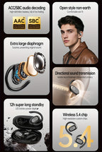 Auriculares Bluetooth Acer con gancho deportivo, sonido HiFi y baja latencia