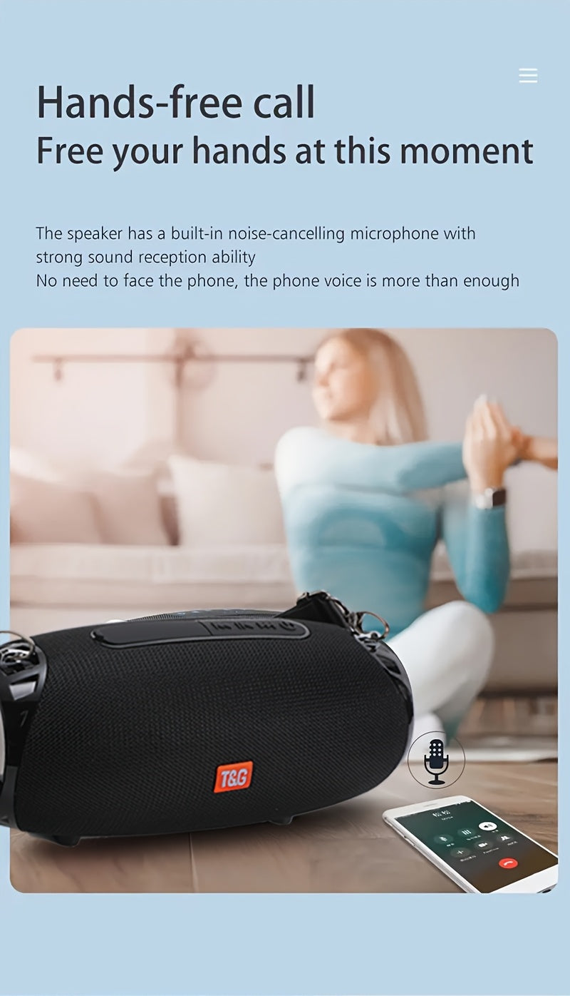 Altavoz Bluetooth | Altavoz Estéreo Inalámbrico Portátil TG534 con Clasificación IPX4 y Doble Altavoz, TWS Estéreo Manos Libres para