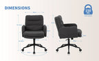 Sillas de oficina | Silla de Oficina, Silla de Maquillaje de Faux Fleece, Silla Giratoria Cómoda, Silla Ergonómica de Oficina, Altura Ajustable