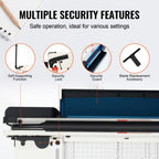 VEVOR Cortadora de papel 12" A4 Cizalla de papel Trimmer 400 Hojas Capacidad Base metálica