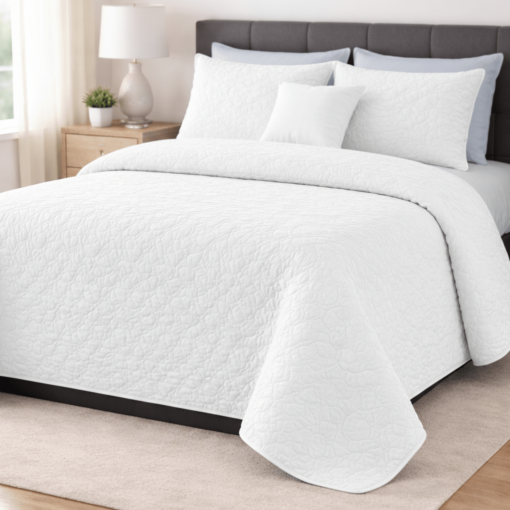 Colcha Bouti Verano Estampada Reversible – Microfibra Suave y Duradera, Antiárrugas, Secado Rápido, Ligera para Cama Individual 90 y Doble – Sin Fundas de Almohada