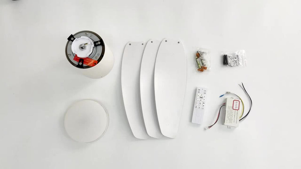 Ventilador de Techo con Luz LED 86 cm Silencioso, Motor DC de Bajo Consumo, 6 Velocidades, Luz Regulable 3000K-6500K, Mando a Distancia, Temporizador y Función Memoria, Ideal para Dormitorio y Salón