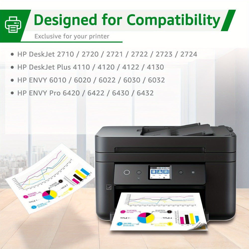 Cartucho de Tinta Remanufacturado de Alto Rendimiento 305XL para HP 305 305XL Compatible con HP DeskJet 2700 2710 2720 2722 DeskJet Plus 4100 4120 4130 Envy 6000 6010 6020 6032 Envy Pro 6400 6420 -