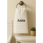 Toalla de baño personalizada con nombre, hermosamente bordado, toalla personalizada con nombre, toalla de baño
