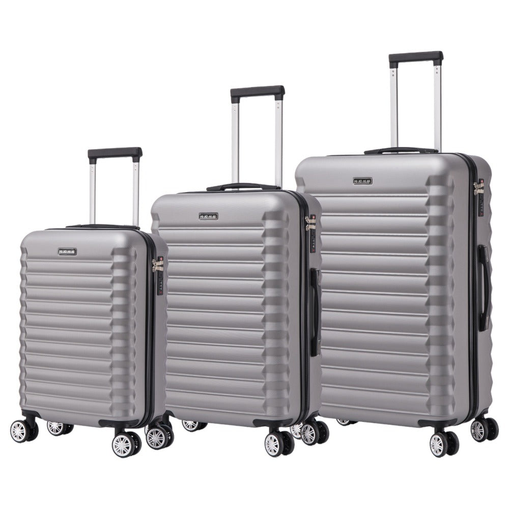 Conjunto de Maletas de Viaje Elegantes: Carcasa Ligera, Cerradura Numérica, 4 Ruedas Giratorias 360, Asa Telescpica de Aluminio Aleado Juego de Maletas Maleta ( 6999 M001 8008 6020 )