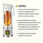 Licuadora y Exprimidor Portátil Recargable por USB - Fácil de Limpiar, Perfecto para Bebidas de Frutas y Verduras, Batidos - Capacidad de 10.14oz a 16.91oz