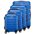 Conjunto PROVITERA de 4 Maletas Rígidas de ABS, Maleta Rígida S-M-L-XL con Asa Telescópica de Gel y 4 Ruedas de Rodadura Fácil, Trolley Ligero y Resistente al Viaje, Equipaje de Mano con Cerradura de Código, Mangos de Gel Ergonómicos, Ruedas Giratorias de
