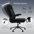 Silla de oficina ejecutiva, silla de oficina en casa grande y alta de alta resistencia para 226.8 kg, soporte ergonómico para cuello, espalda y cintura, rueda silenciosa de cinco patas, adecuada para escritorio de computadora en casa, escritorio