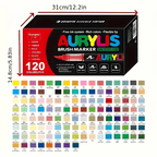 Pintura acrílica | Set de 120 Marcadores de Pintura Acrílica, 3ª Generación, con un Gran Flujo de Tinta, Color Consistente, Inodoros, Escritura