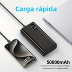Power bank para carga durante viajes y uso diario | 50,000mAh