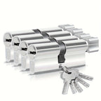 Set de cilindros para puerta con llaves | Para seguridad y recambio de cerraduras