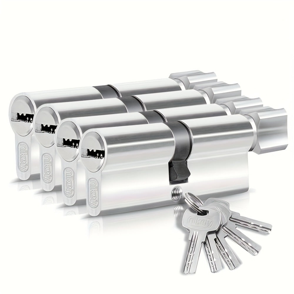 Set de cilindros para puerta con llaves | Para seguridad y recambio de cerraduras