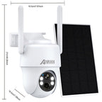 ANRAN G1: Cámara Exterior Independiente 3G/4G. ¡Sin Wifi ni Cables! Vista en Vivo por Red Móvil. Energía Solar para Energía Ilimitada. Panorámica 360°, Visión Nocturna a Color e Incluye Tarjeta SD de 32GB. Wifi No Está Habilitado. Perfecta para Sitios Rem