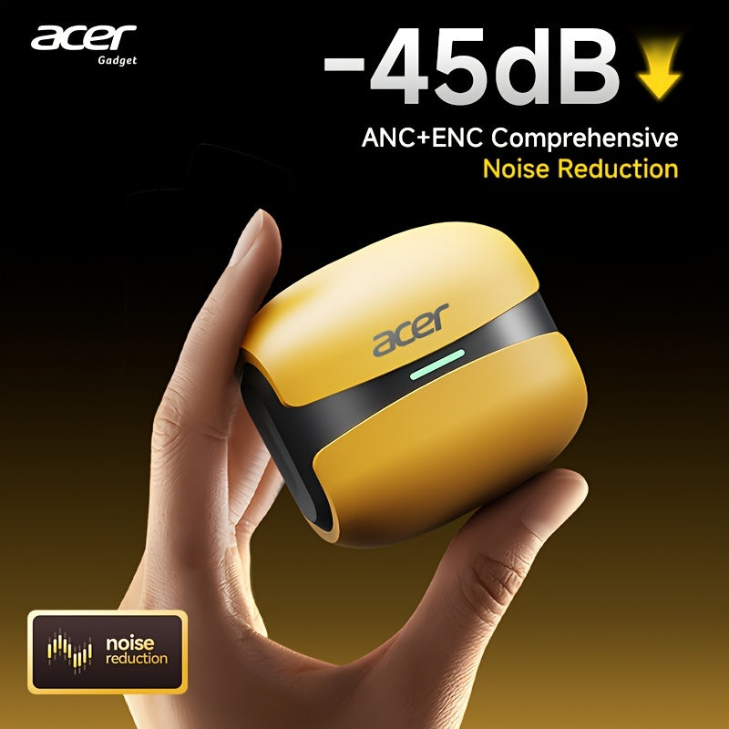 Auriculares Bluetooth | Acer Ohr Auriculares inalámbricos de 13.92 metros Anc Call con reducción de ruido, graves potentes, sonido estéreo