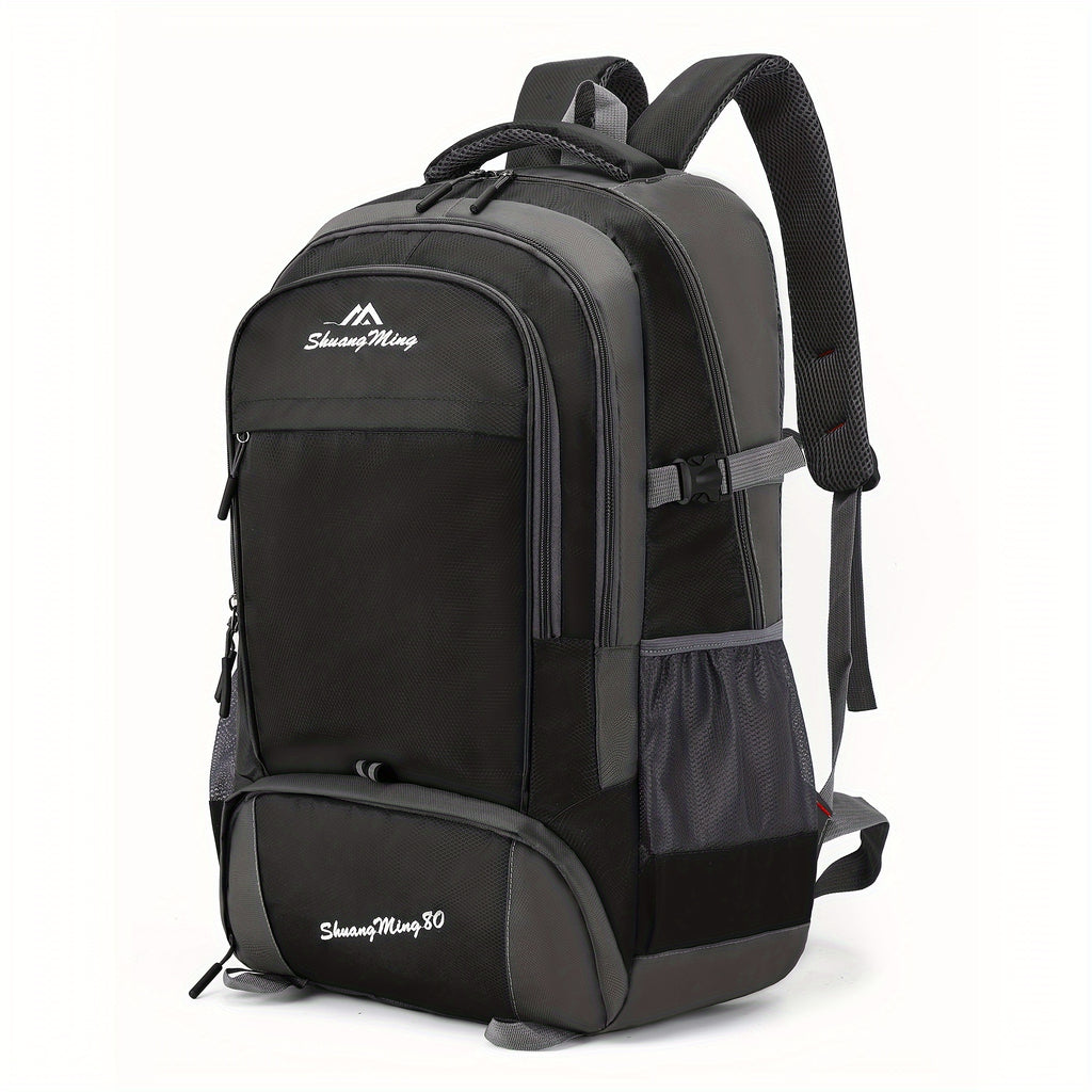 1pc Mochila de Viaje Multifuncional para Exteriores de Gran Capacidad de 80L para Hombres y Mujeres, Camping, Senderismo, Bolso de Hombro Doble