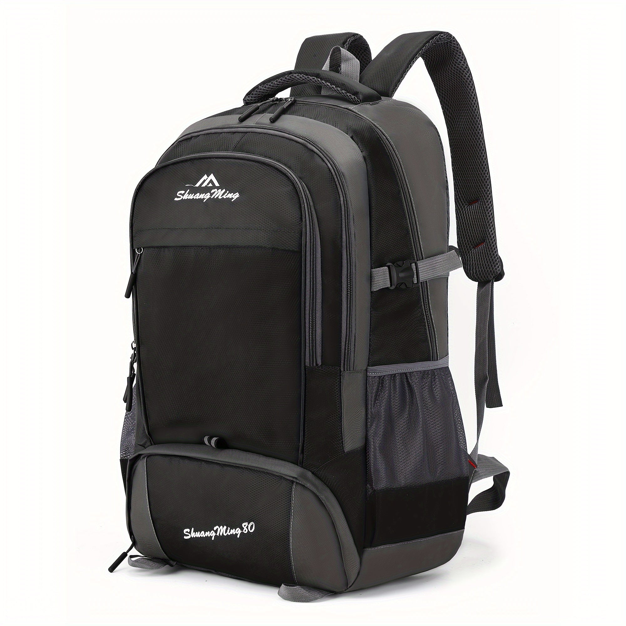 1pc Mochila de Viaje Multifuncional para Exteriores de Gran Capacidad de 80L para Hombres y Mujeres, Camping, Senderismo, Bolso de Hombro Doble