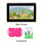 Tablets | Tableta ITMEIPC Android 14 de 7 pulgadas con funda protectora, 4GB (2GB + 2GB ampliables) 32GB ROM, procesador Mali T820 MP1 de cuatro