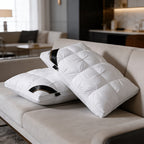 Almohadas de Lujo 74*48 Calidad de Hotel, Soporte Cervical para Sueño Profundo, Núcleo de Almohada Alto para Todas las Estaciones, Diseño Moderno de Almohada | Textura Suave en la Parte Superior, Almohada para Dormir, Almohada Cervical, Lavable a Máquina,