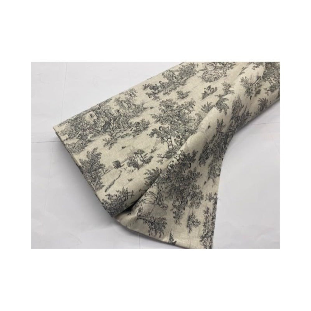 Tela de toile de jouy, telas de popelina 100%, telas de decoración, telas de labores, telas por metros,