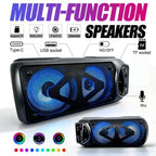 Altavoz subwoofer Bluetooth de grado profesional, diseño ligero y portátil, alto rendimiento de campo de sonido dinámico, efecto de iluminación ambiental RGB, excelente calidad de sonido, esencial para fiestas, audio de moda, interfaz USB, karaoke, fiesta