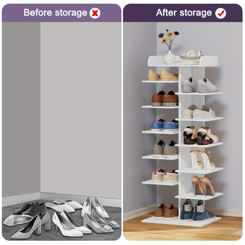 Organizador de Zapatos Individual, Gabinete para Pasillo, Estante Compacto para Organizar Calzado, Zapatero