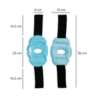 Pack de 2 x Rodillera térmica - bolsa gel frío para lesiones. Hielo para lesiones reutilizable (rodillera ligamento y menisco) con banda ajustable. Rodillera frio calor