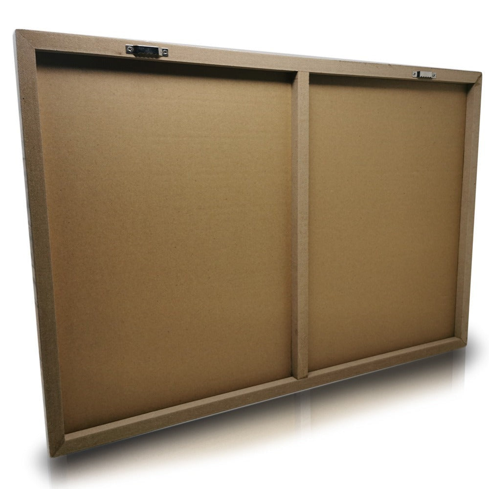 BAKAJI Pizarra Blanca Magnética con 5 Imanes y 1 Marcador, Tablero de Notas Montado en la Pared, Ideal para Cocina, Sala de Estar, Entrada, 60 x 40 cm