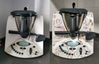 APCym Vinilo para Thermomix TM31 MOD. COFFE HOT Pegatinas decorativas compatibles con robot de cocina Thermomix TM31, diseño de accesorios de cocina, resistente al agua, autoadhesiva