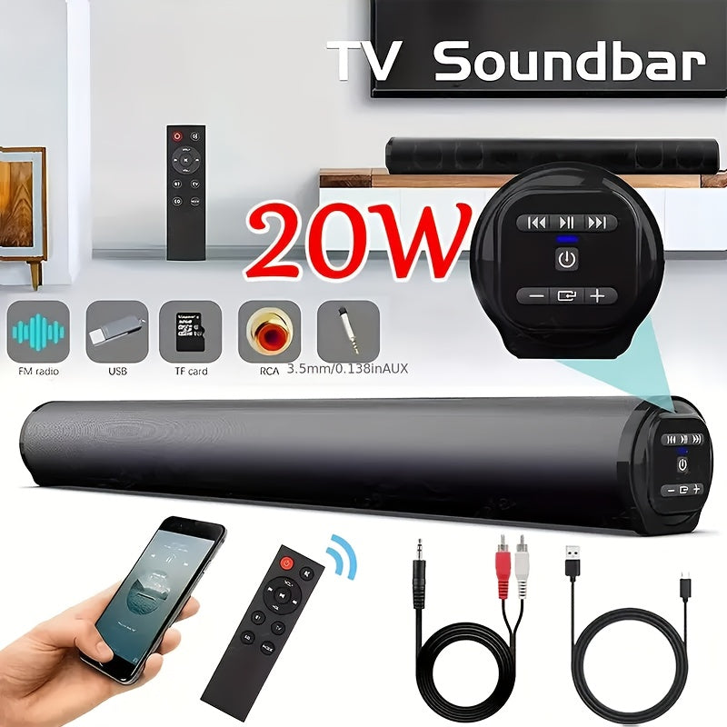 Barra de sonido para TV para cine en casa juegos y música | Inalámbrico y Control Remoto