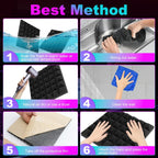 48 piezas de paneles acústicos autoadhesivos, 30X30X5 cm, pared insonorizada, insonorización para estudio de grabación, espuma acústica, paneles de espuma insonorizados para pared, negro
