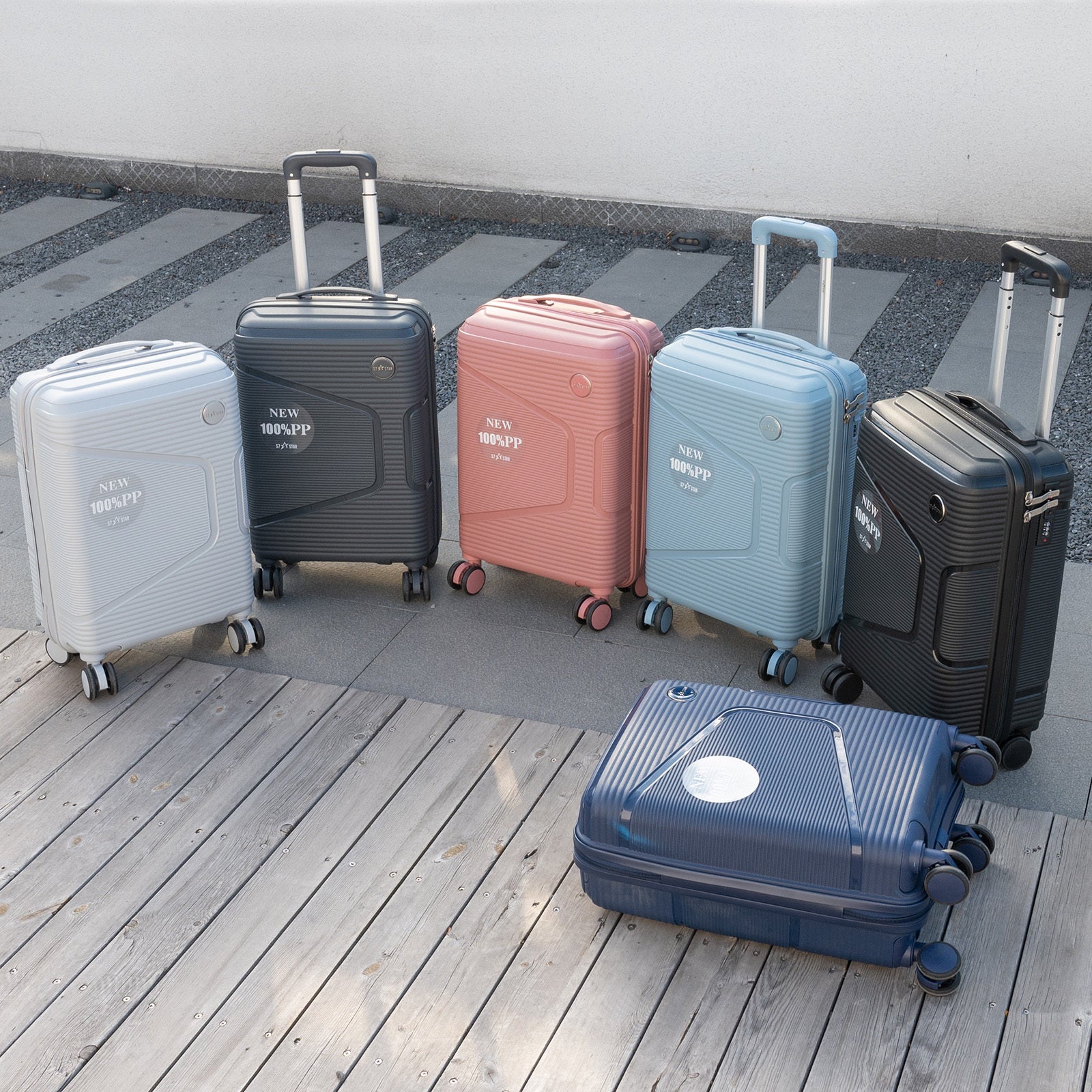 Equipaje | Maleta Rígida con Ruedas | 19 Pulgadas, Material PP | Diseño Retentor de Forma | Listo para el Embarkado | Múltiples Opciones de Color | Ideal para Uso Diario Estudiantil, Viajes Cortos y Escapadas de Fin de Semana, Aplicable en Múltiples Escen