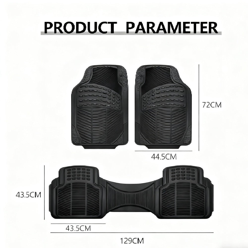 Alfombrillas Antideslizantes para Coche Alfombrillas Delanteras Set de 4 Alfombrillas Universales para Coche, Material PVC Duradero, Diseño Antideslizante y de Alta Gravedad, Instalación Fácil y Protección Completa para el Interior del Vehículo, Fácil de