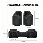 Alfombrillas Antideslizantes para Coche Alfombrillas Delanteras Set de 4 Alfombrillas Universales para Coche, Material PVC Duradero, Diseño Antideslizante y de Alta Gravedad, Instalación Fácil y Protección Completa para el Interior del Vehículo, Fácil de