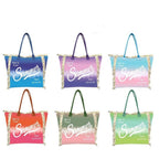 MEJORADA Bolso de Playa o piscina Grande - Diseño Verano, Ligera y Espaciosa (55x35x20 cm), TOTE BAG, Disponible en 6 Colores, Ideal para Viajes y Vacaciones