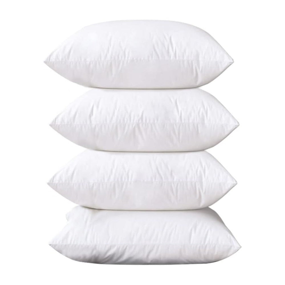 Tesosy Pack 4 / 6 Relleno de Cojin Relleno de Fibra Virgen Hueca Siliconada Suaves y Indeformable, Relleno para Cojines de Sofa o Almohadones